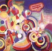 Delaunay, Robert Homage to Bleriot painting